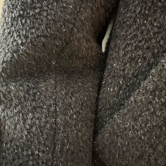 Elie Tahari Metallic Gray Wool Trench Coat - Picture 4 of 5